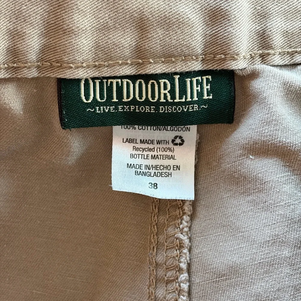Outdoor Life Men's Tan Cargo Shorts